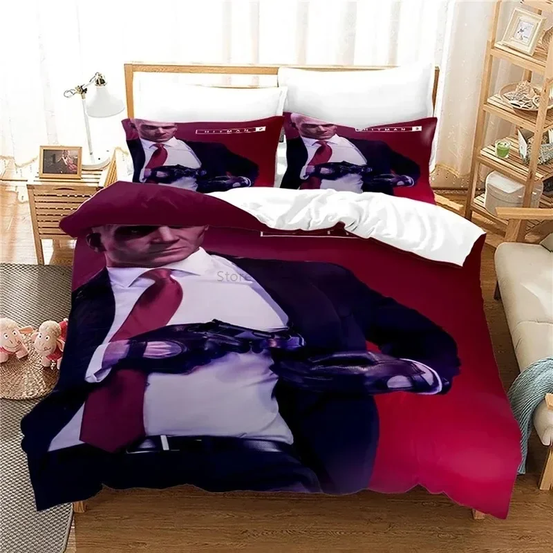 Set Sprei 3D Hitman Killer, Se - Home Textiles Sale ulasan dan harga