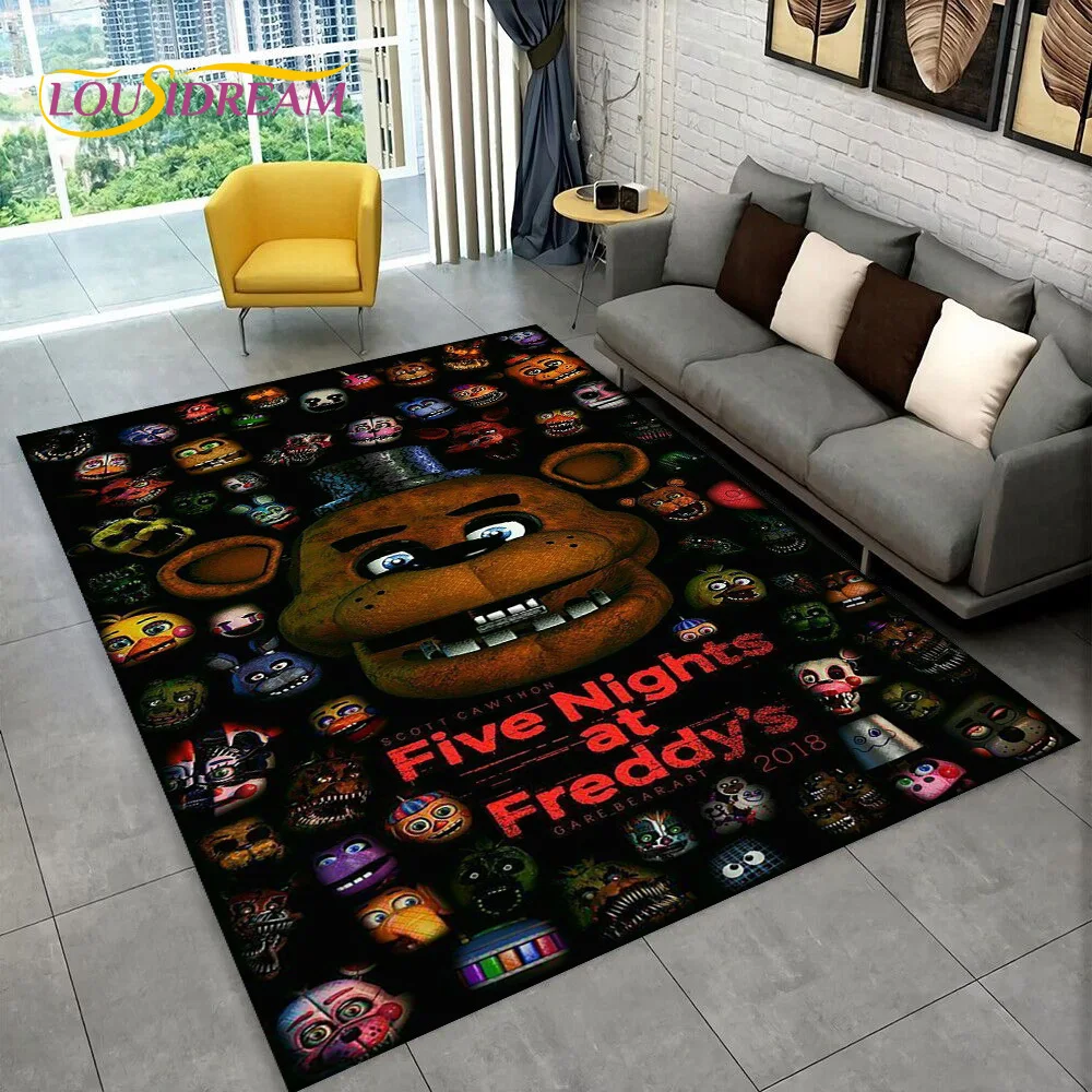 Karpet Film Horor FNAF Freddy  - Home Textiles Sale ulasan dan harga